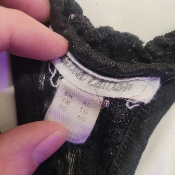 Black Racerback Graphic Tank Top with Pink Script - Picture 2 of 3